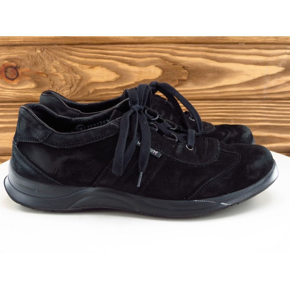 Mephisto Size 6.5 Sneaker Black Leather Medium Lace Up Women - Picture 5 of 11